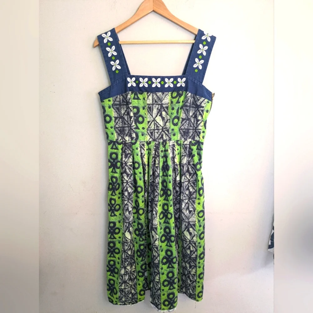 Autumn Adeighbo Green Printed Clover Floral Dress Size 12